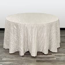Crinkle Taffeta Tablecloth Ivory