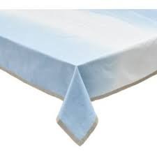 Dip-Dye Tablecloth White Periwinkle