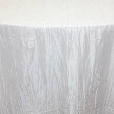 White Crinkle Taffeta Tablecloth